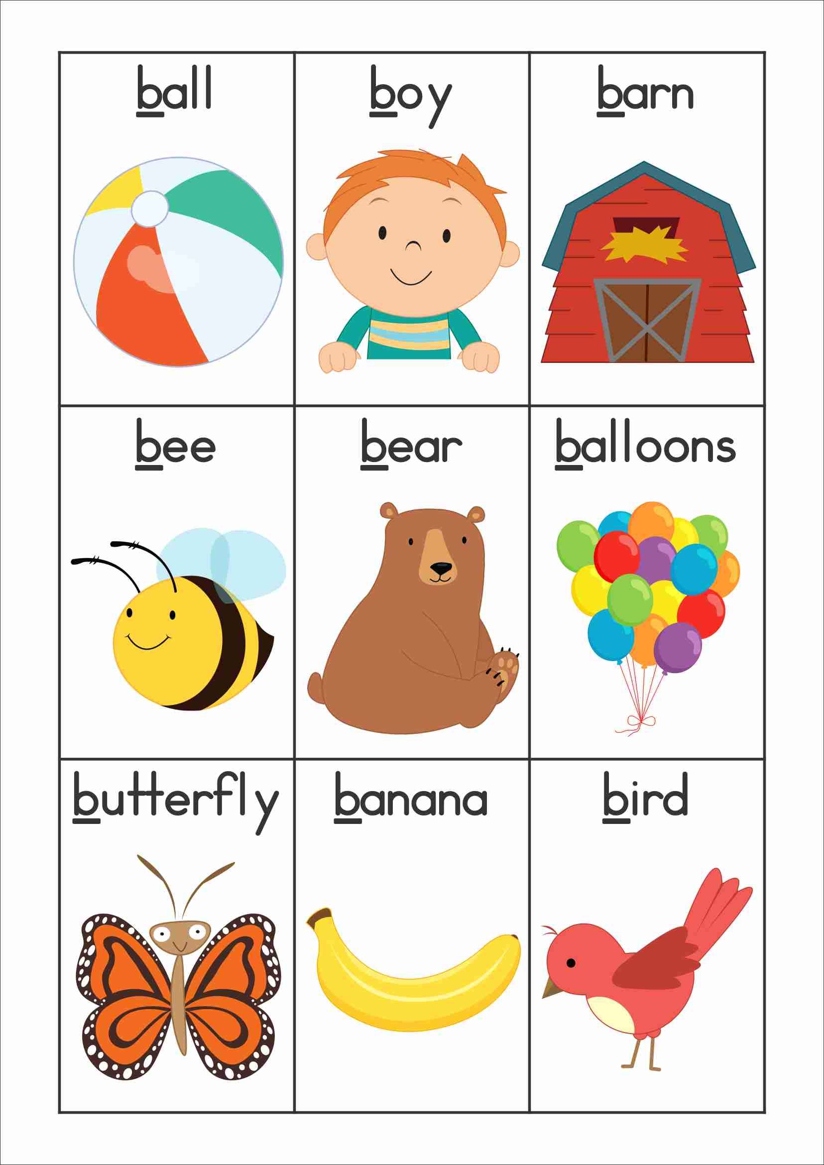 FREE Back to School Alphabet Phonics Letter of the Week B