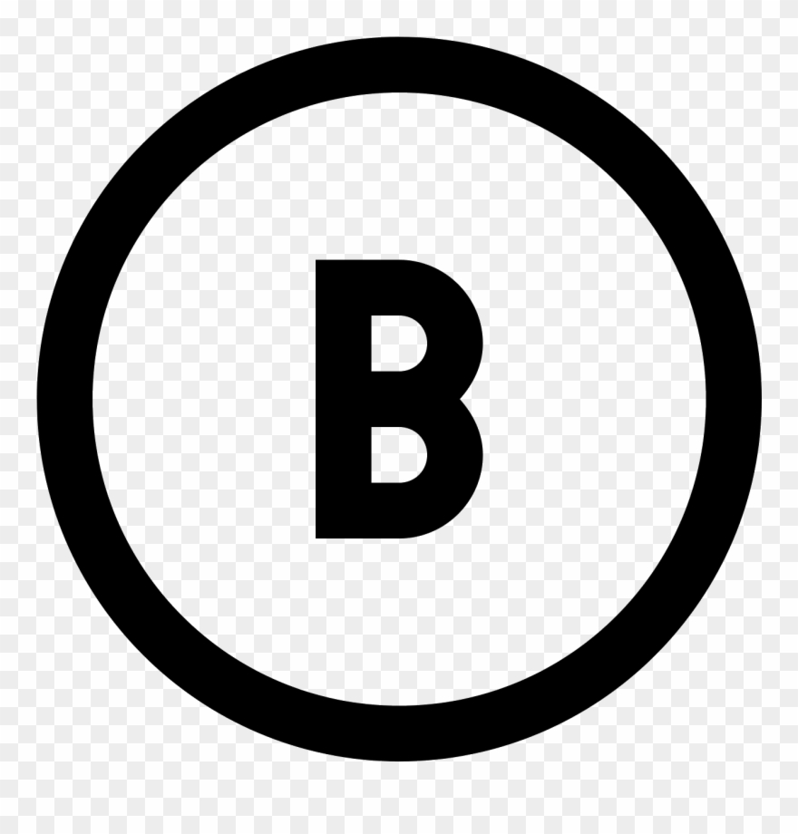 Circled B Icon