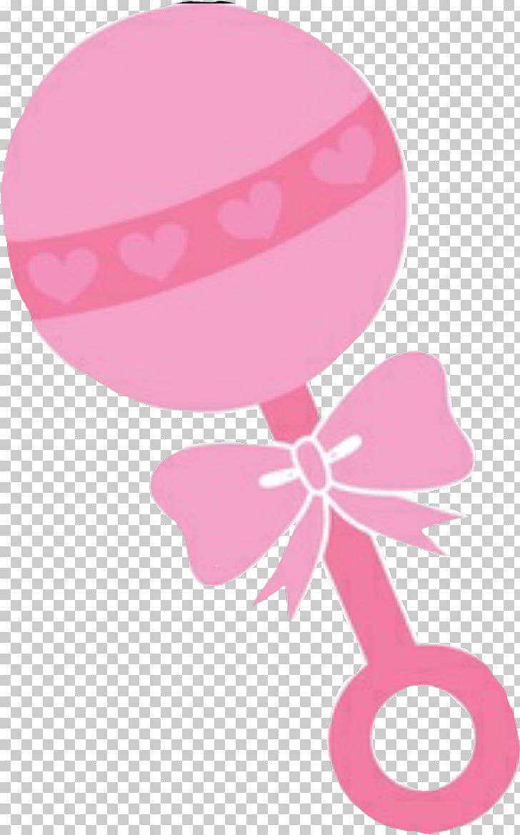 Baby rattle Infant , baby girl, pink rattle illustration PNG