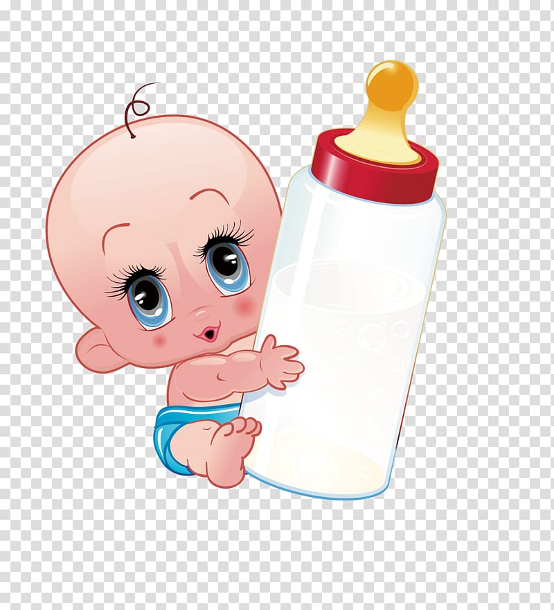 Infant baby bottle.