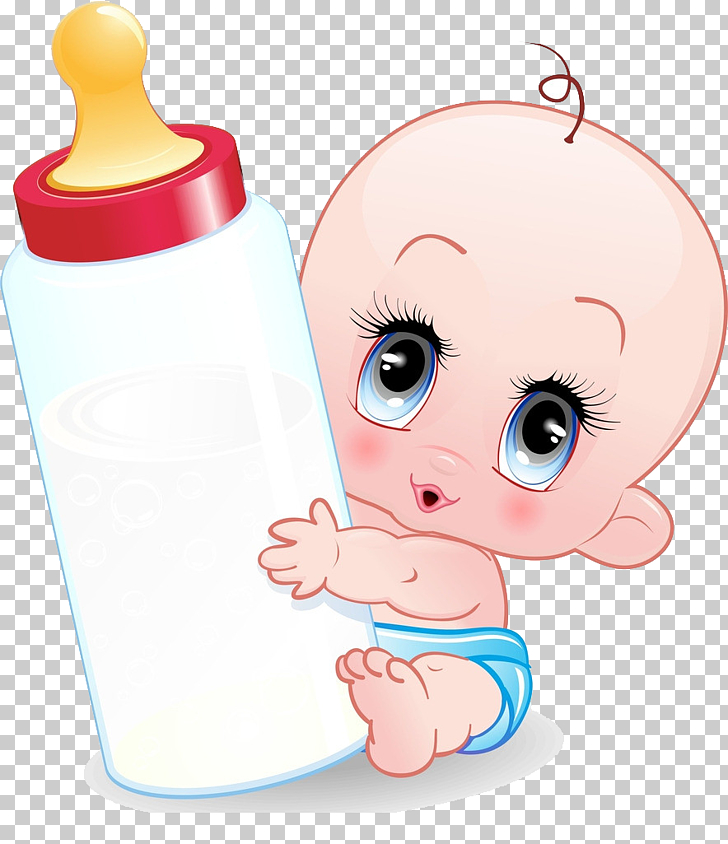 Infant Cartoon Baby bottle, baby, baby holding feeding