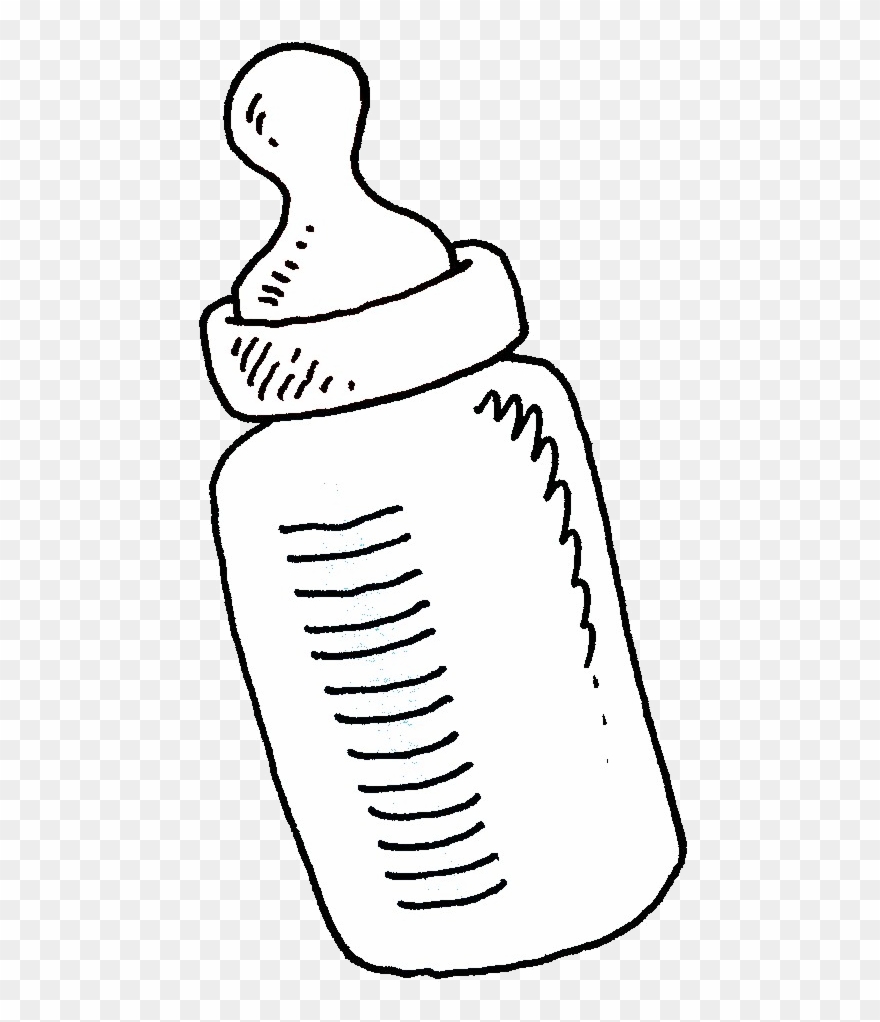 Baby Bottle Clipart Black And White Graphics For Feeding