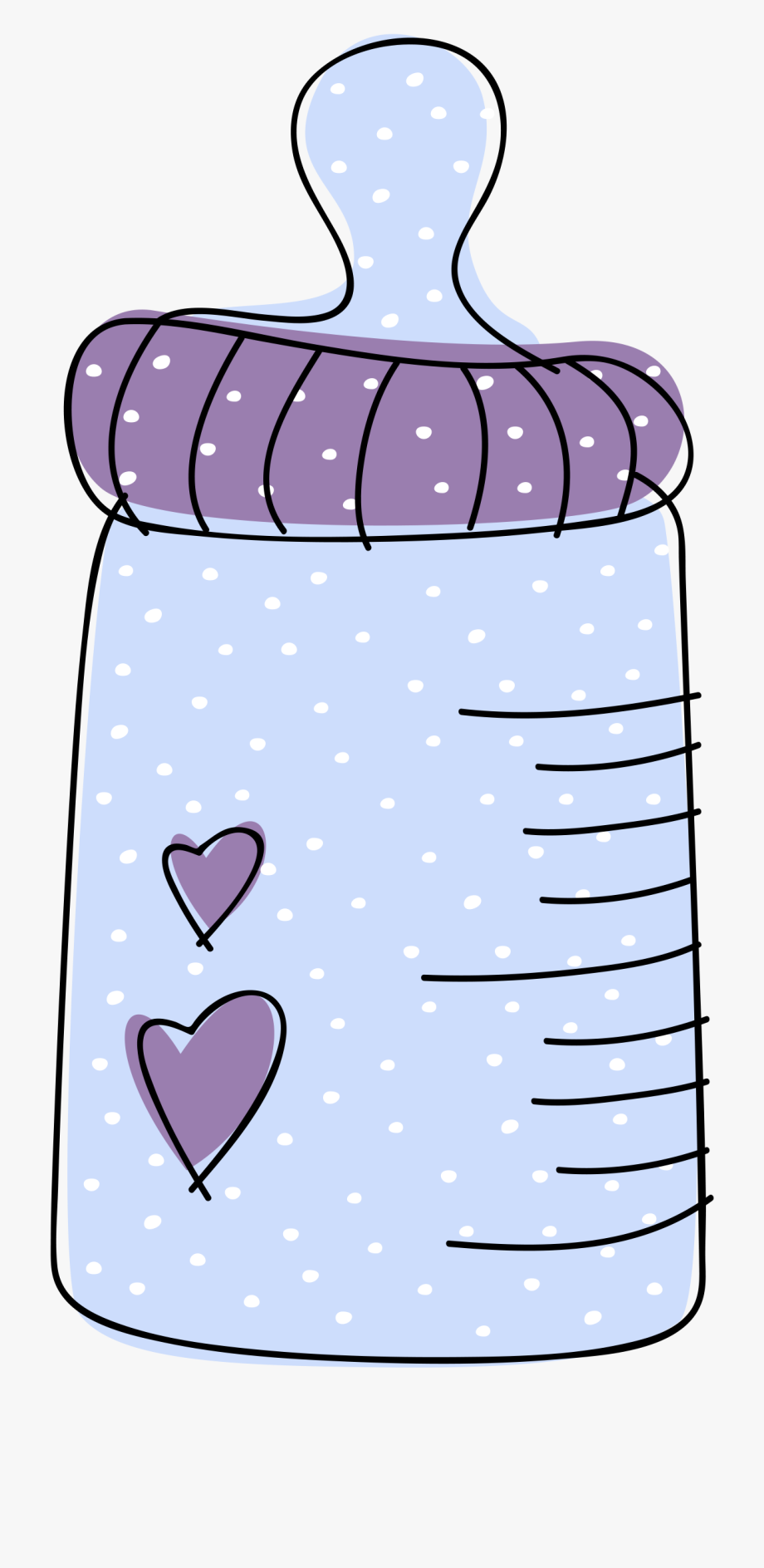 Baby Bottle Clipart Purple