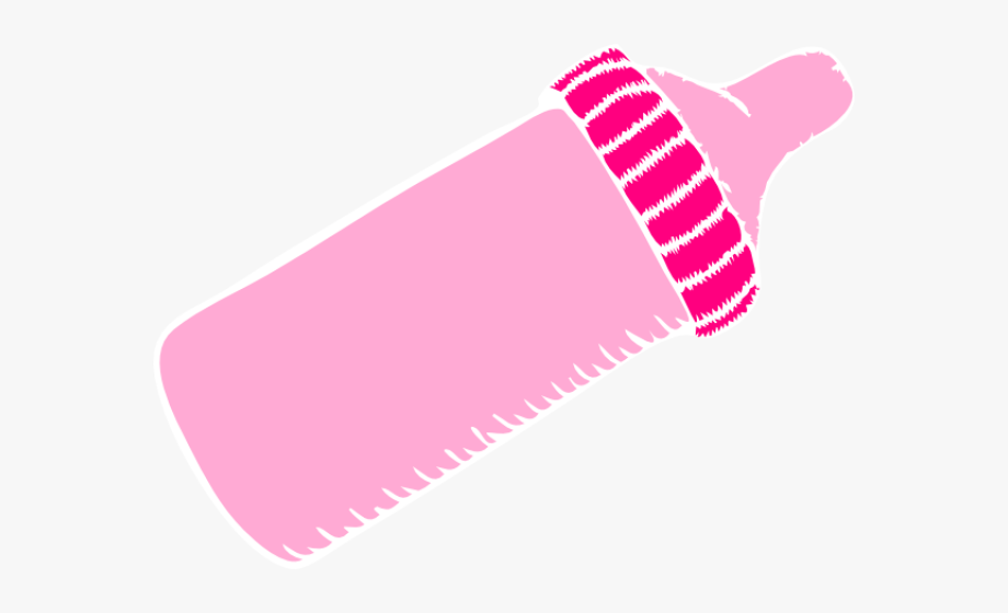 Pink Baby Bottle Clip Art , Transparent Cartoon, Free