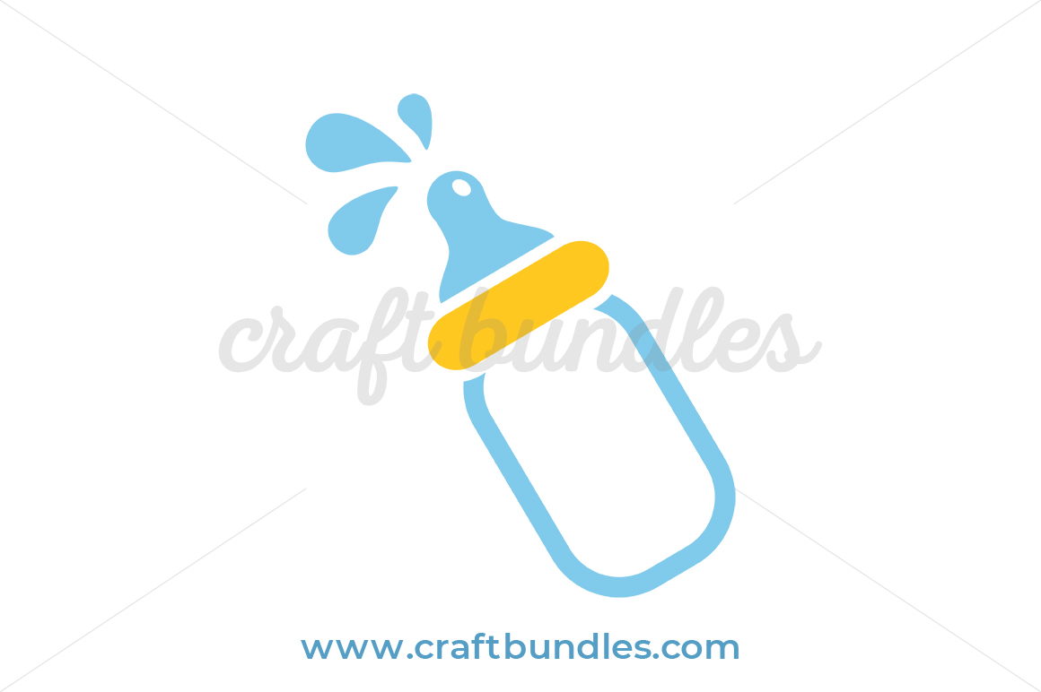 Baby Milk Bottle SVG Cut File by CraftBundles