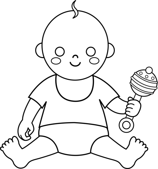 Free Baby Outline, Download Free Clip Art, Free Clip Art on