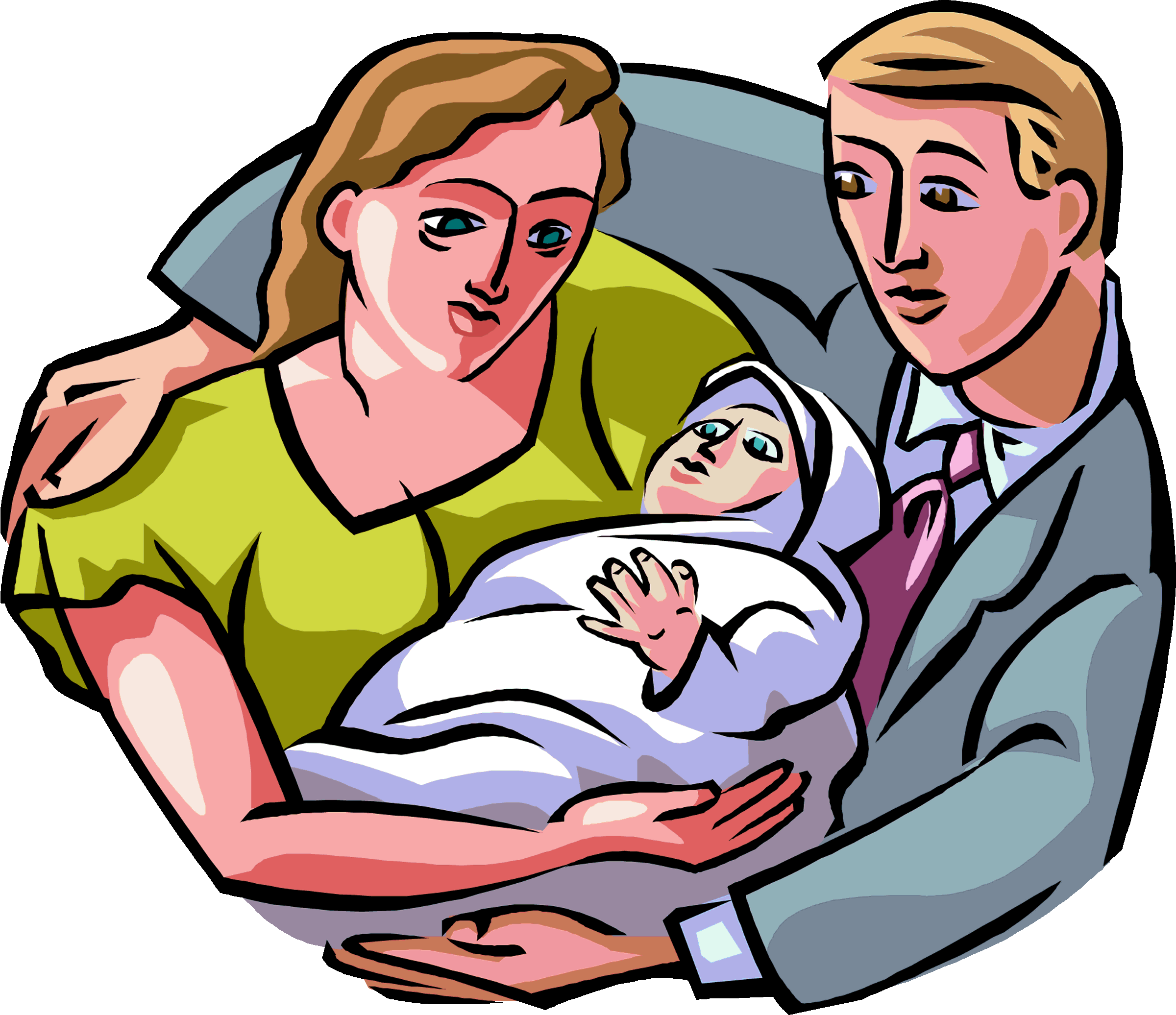 Family With Baby Clipart