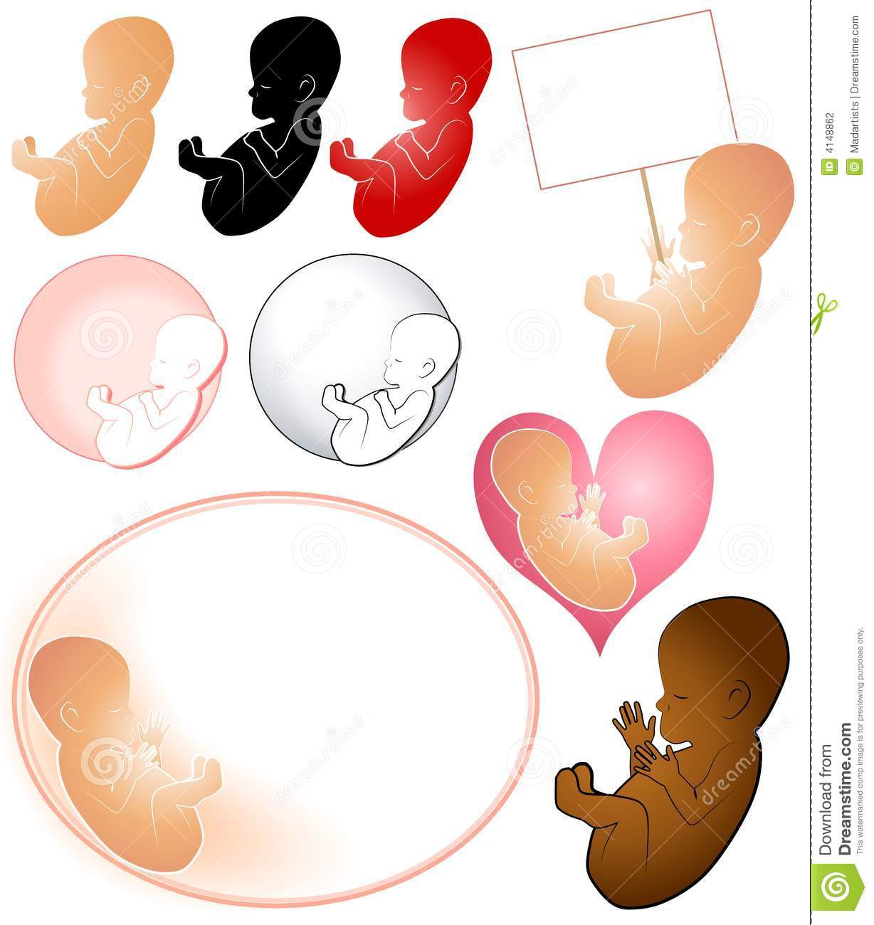 Baby Infant Logos Clip Art