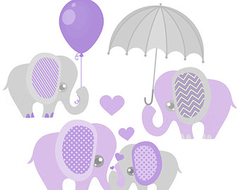 Purple baby rattle clipart