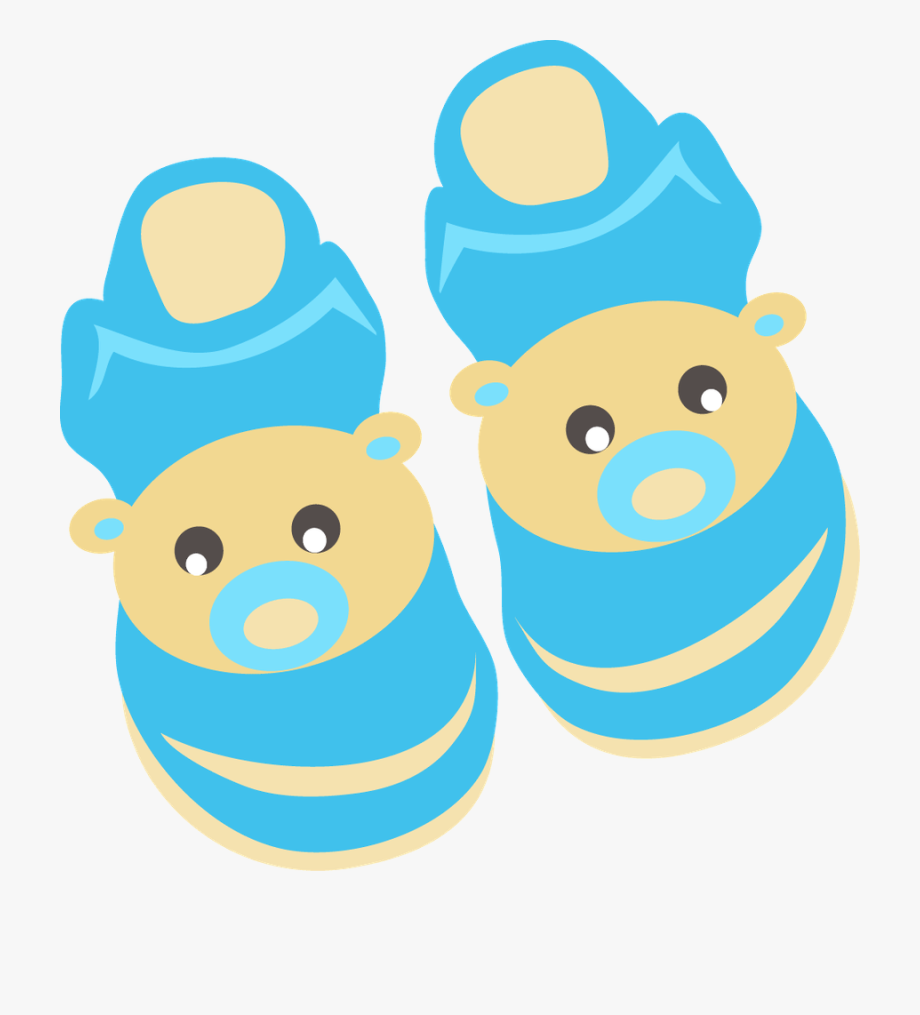 Blue baby clothes.