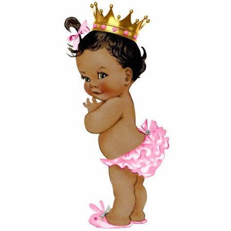 Ethnic Princess Baby Girl Shower Statuette
