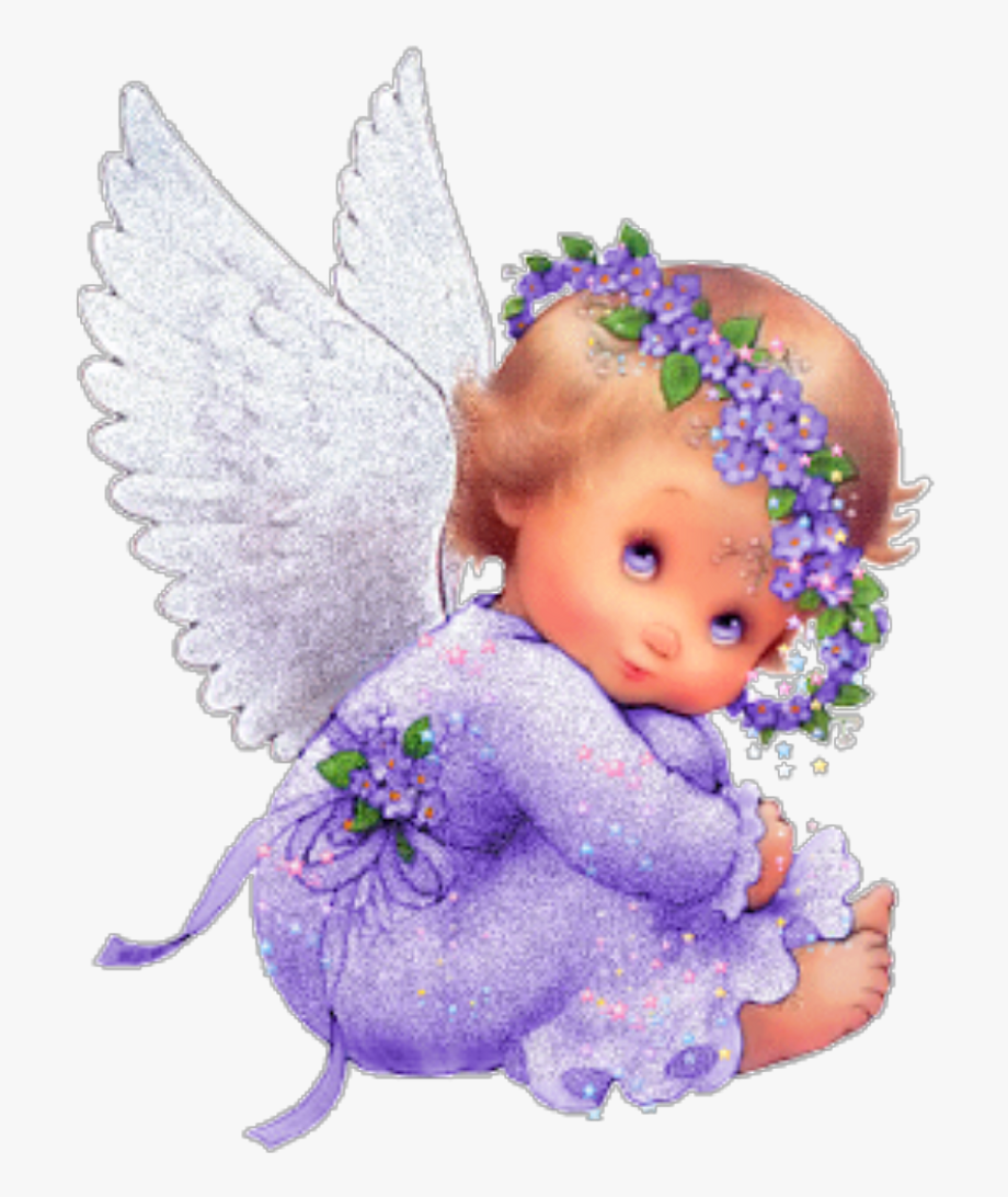 Ftestickers Baby Girl Angel Clipart Cute