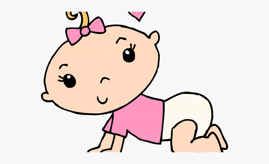 Baby Girl Clipart Cartoon