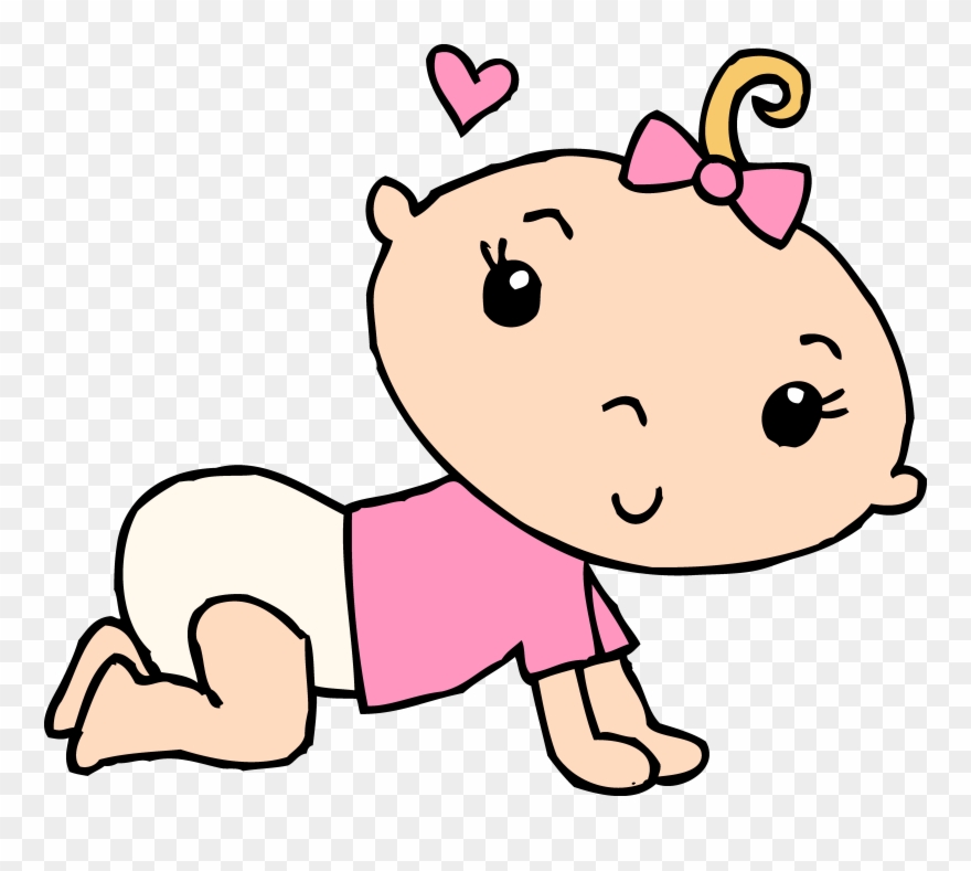 Baby Girl Crawling Clipart , Png Download Transparent Png