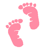 Baby girl footprint.