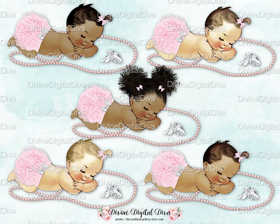 Sleeping Baby Girl Blush Pink Ruffle Pants Bows Pearls