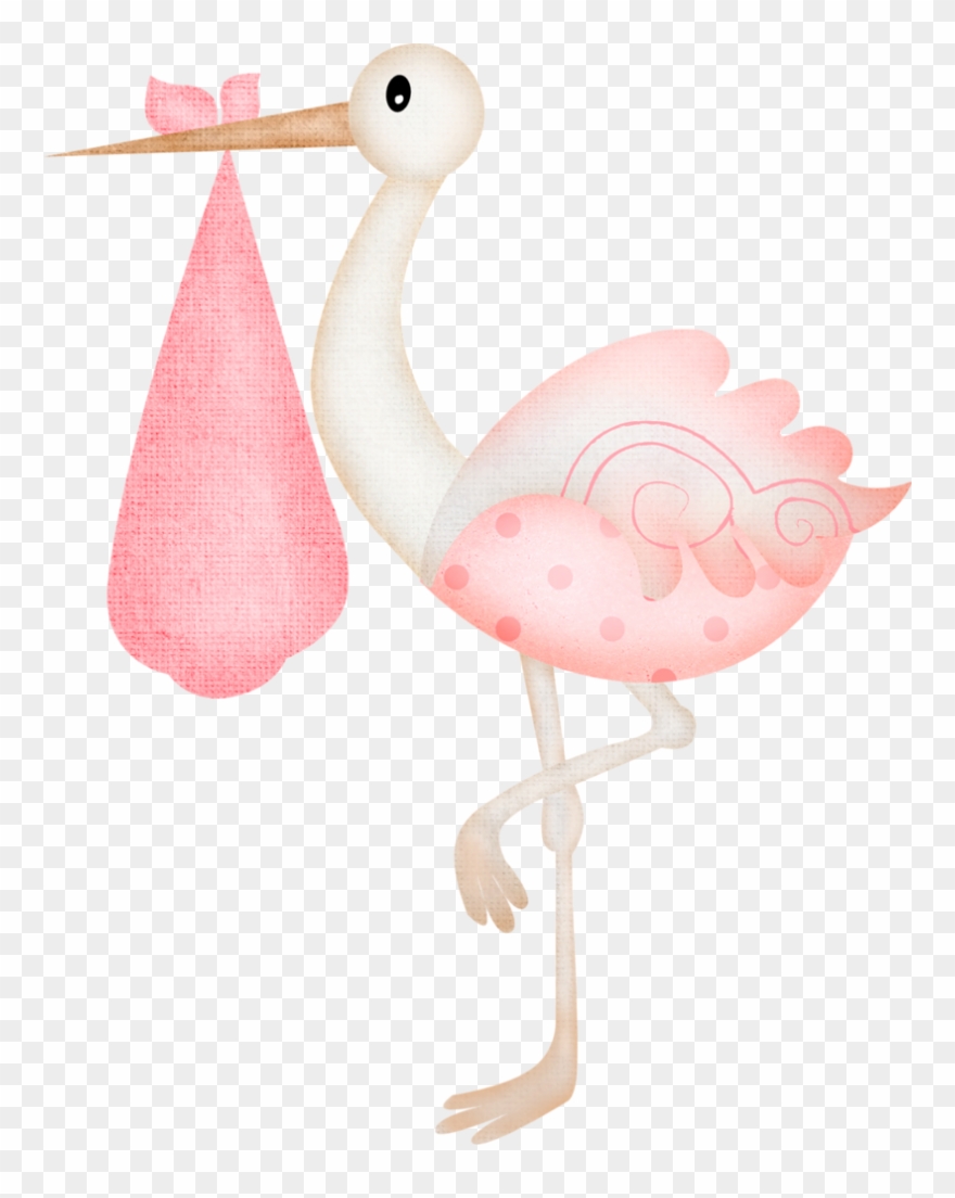 baby girl clipart stork