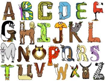 FREE Animal Themed Alphabet Letters
