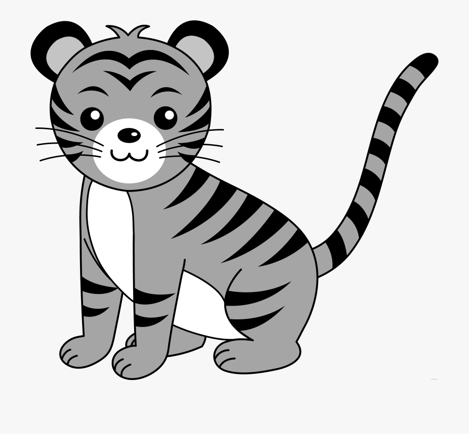 Baby Animals Animal Free Black White Clipart Images