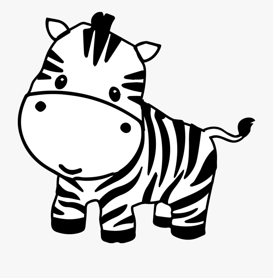 Animal Pages Clip Art Zebra Cute Cartoon Images Clipart