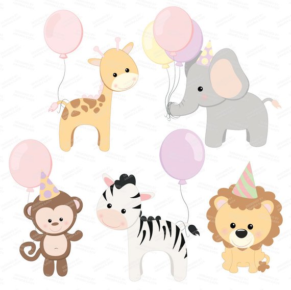 Animal clipart baby shower, Animal baby shower Transparent