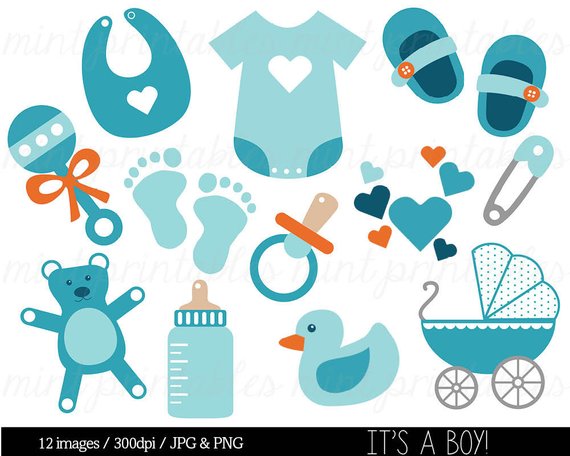 Baby Boy, Baby Shower Clipart Clip Art, Blue Baby Clipart