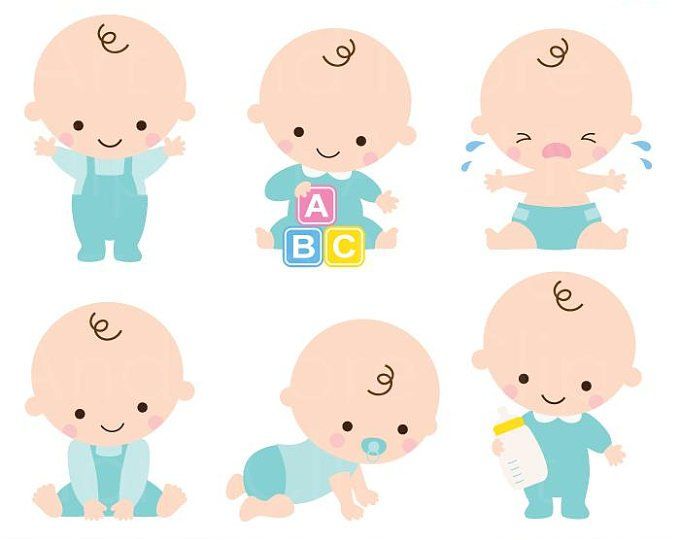 baby shower clipart cute