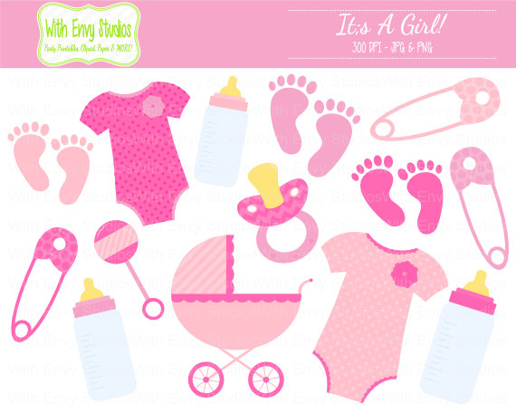 Free Girl Baby Shower Clipart, Download Free Clip Art, Free