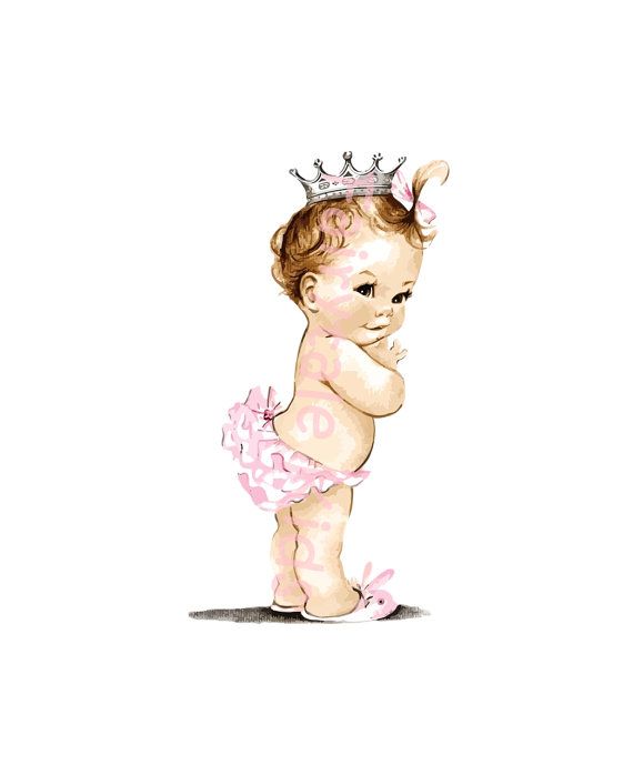 Clipart Vintage Baby Girl TuTu Princess on Etsy,