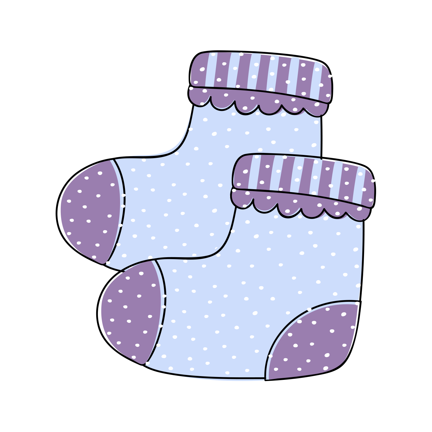 Purple Baby Girl Shower Clip Art
