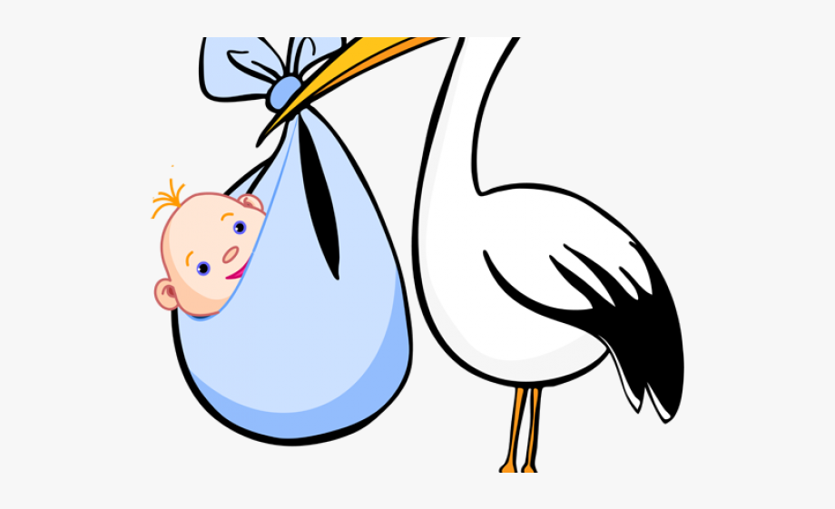 baby shower clipart stork