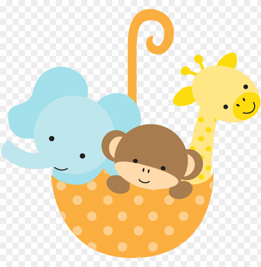 Safari baby shower clipart