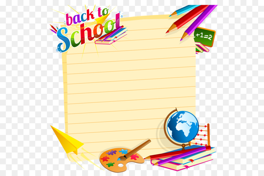 Back To School Paper Clip png download