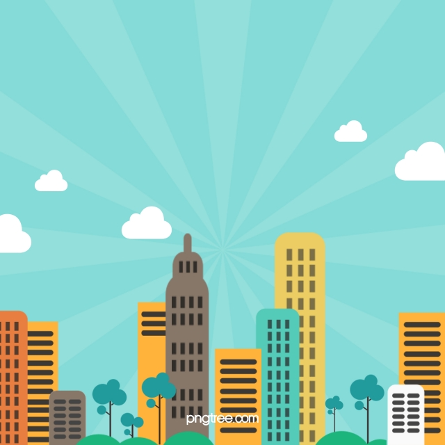 City clipart background.