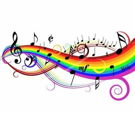 Free Colorful Music Backgrounds Clipart and Vector Graphics