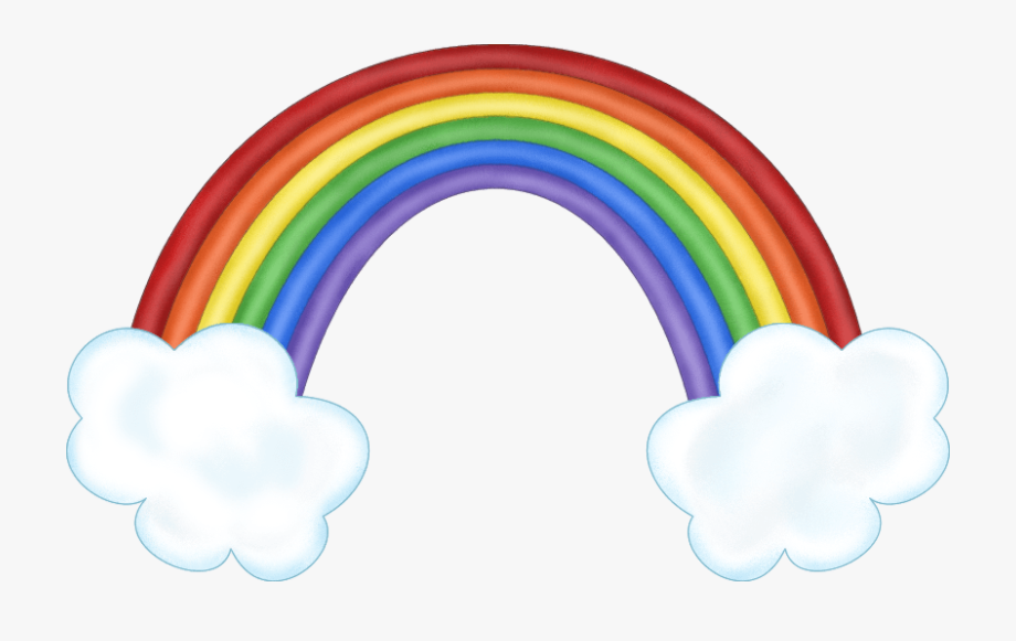 Rainbow With Clouds Clipart K