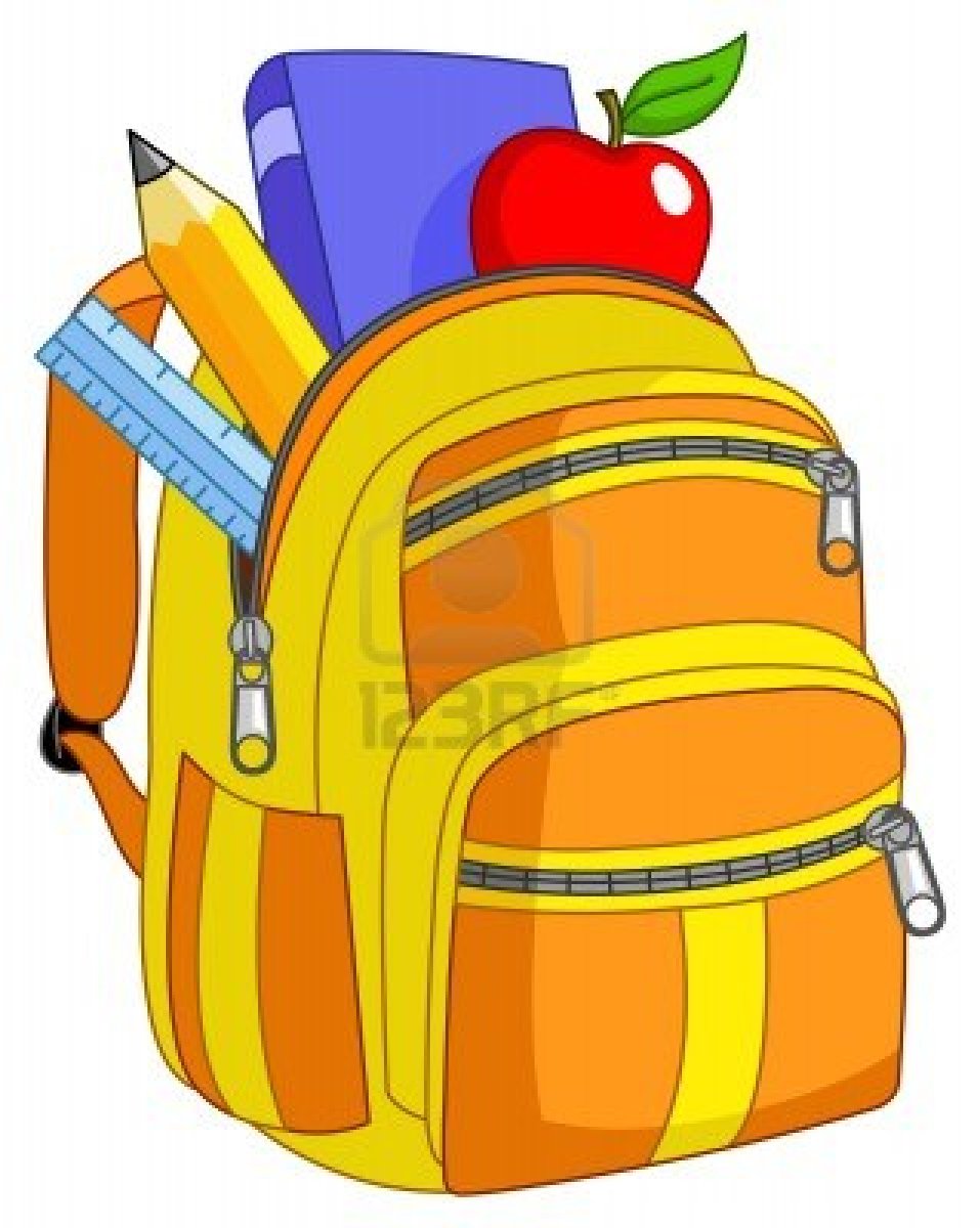 School backpack clipart.