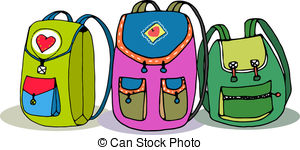 Backpack clipart and.