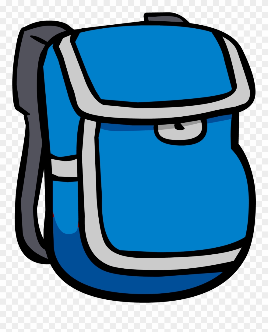 Backpack clipart blue.
