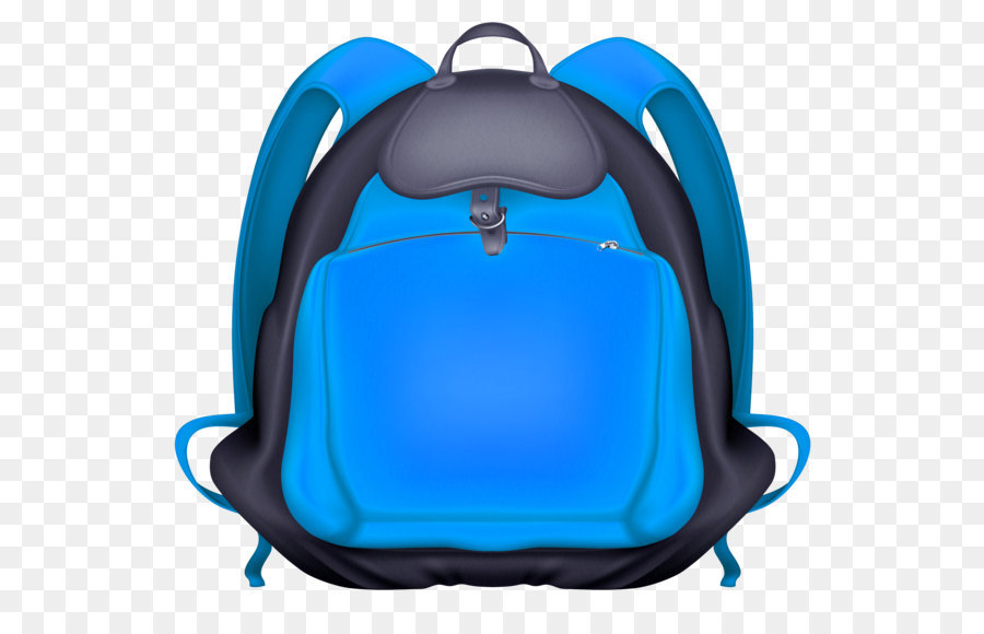 Bookbag clipart blue.
