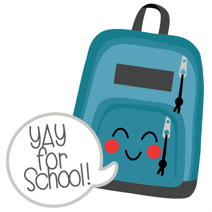 Happy Backpack SVG scrapbook cut file cute clipart files for
