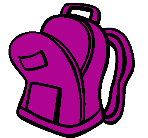 Purple backpack cliparts.