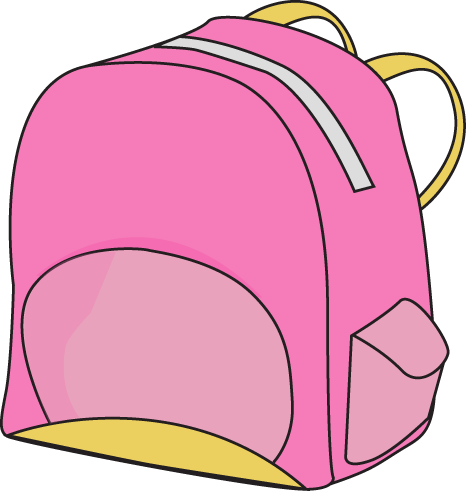 Pink Backpack Clip Art