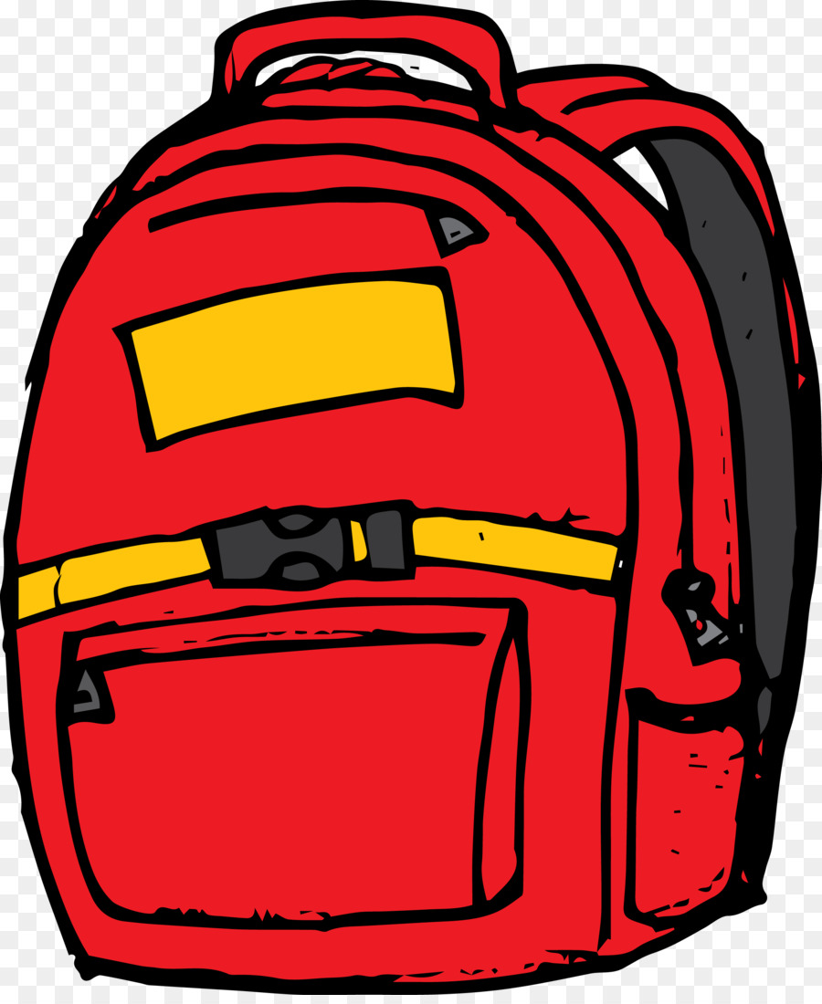 School Bag Cartoon clipart