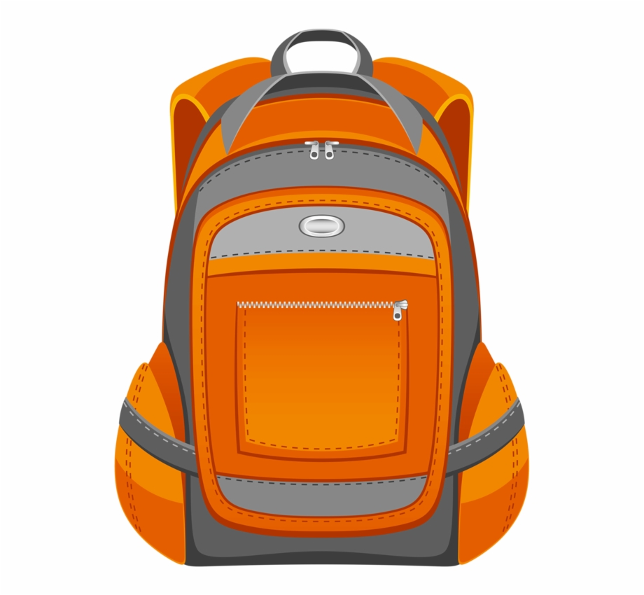 Backpack clipart color.