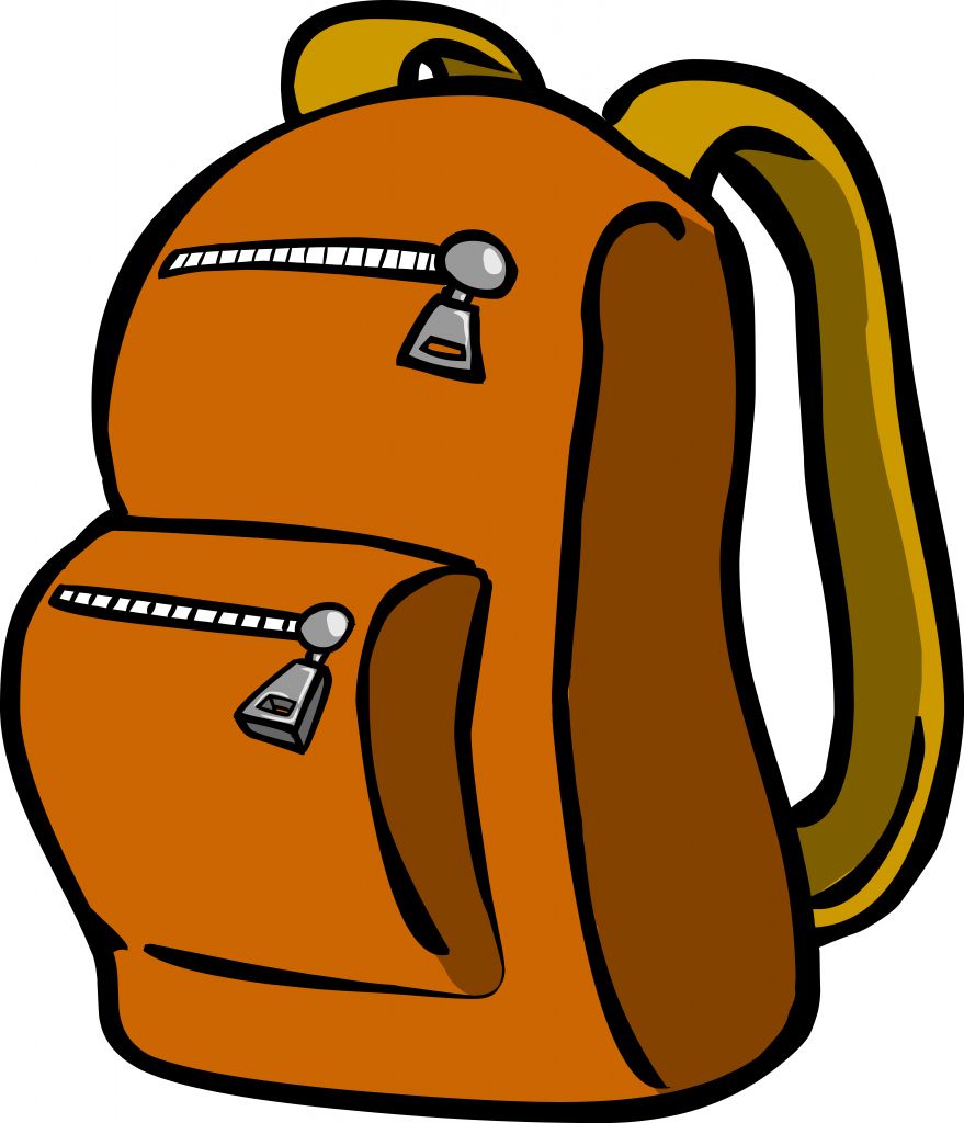 Clip art backpack.