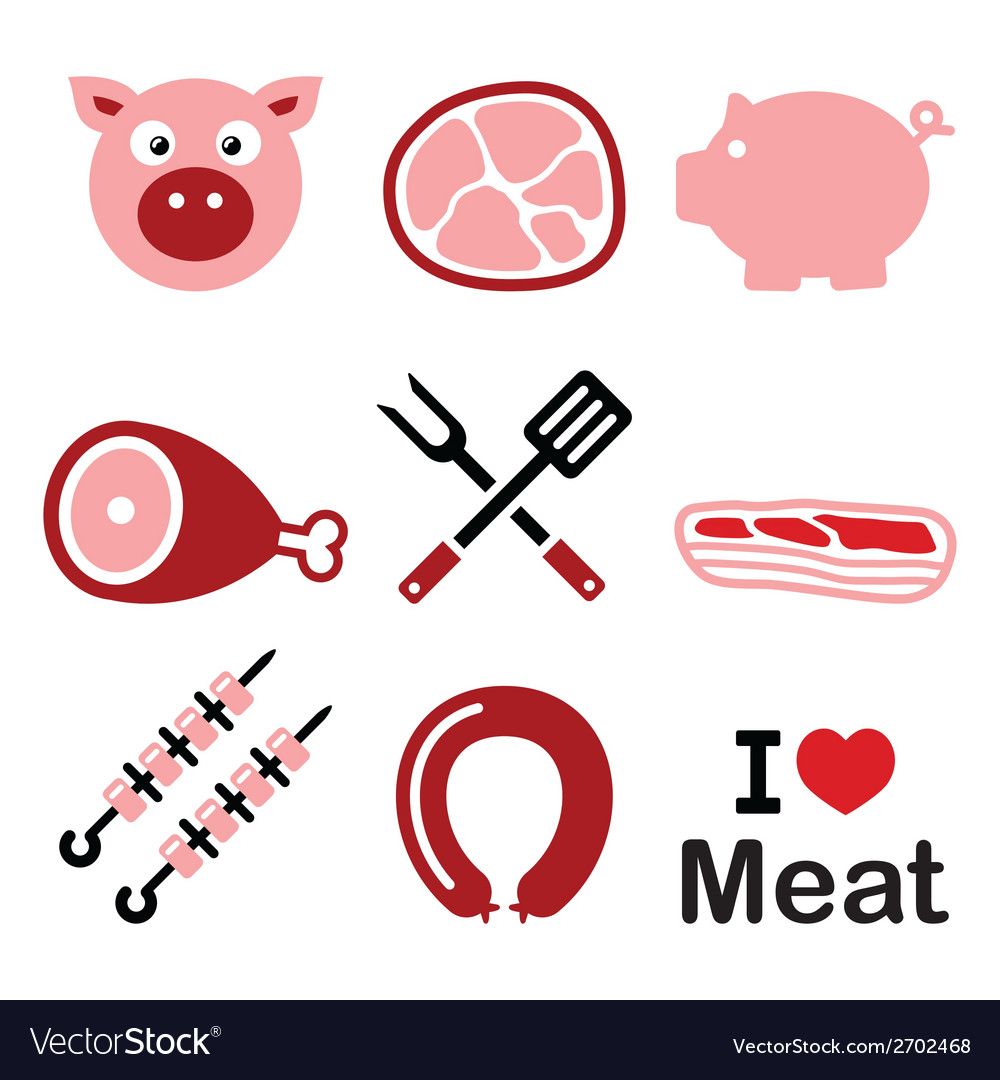 Pig pork meat.