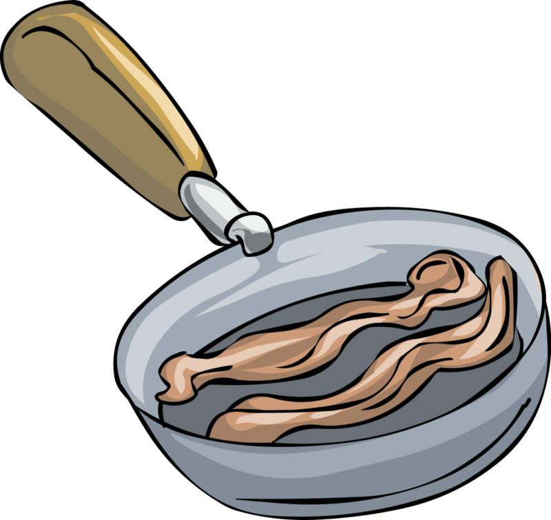 bacon clipart sizzling