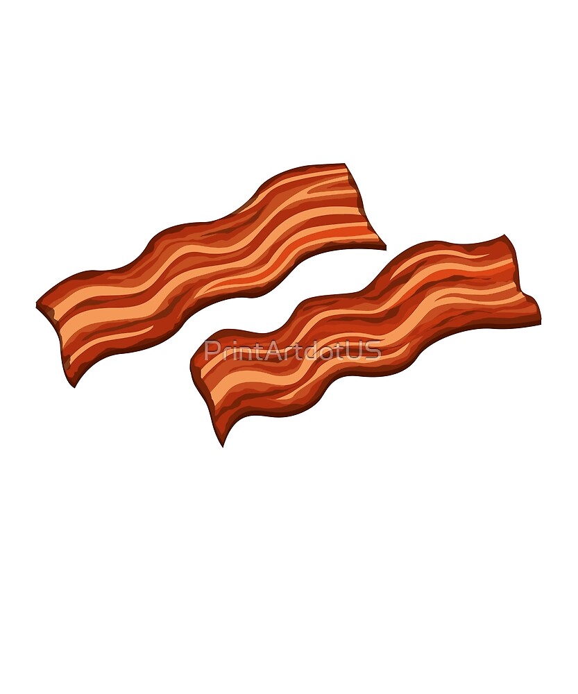 Strips sizzling bacon.