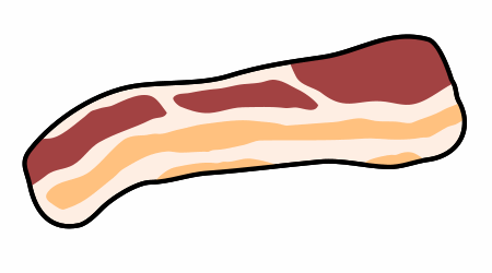 Bacon clipart bacon slice, Bacon bacon slice Transparent